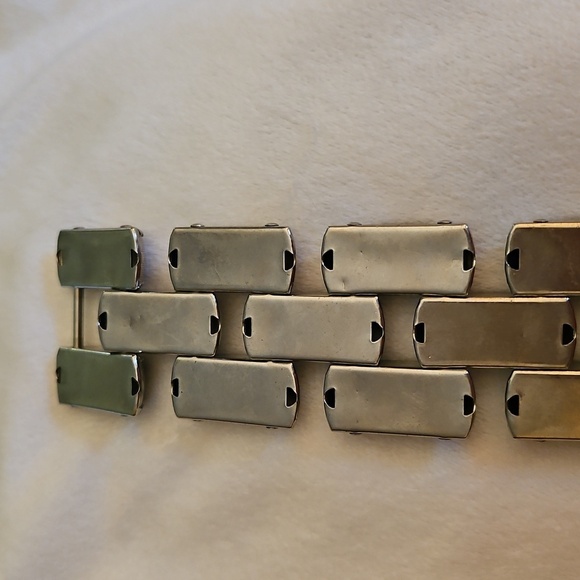 Antique 1920s-1930s Art Deco Machine Age Tech Unisex Bracelet - Picture 7 of 9